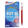  BITEX - Bút Bi Mực Đỏ 0.7mm/B02 - 20 cây/hộp 