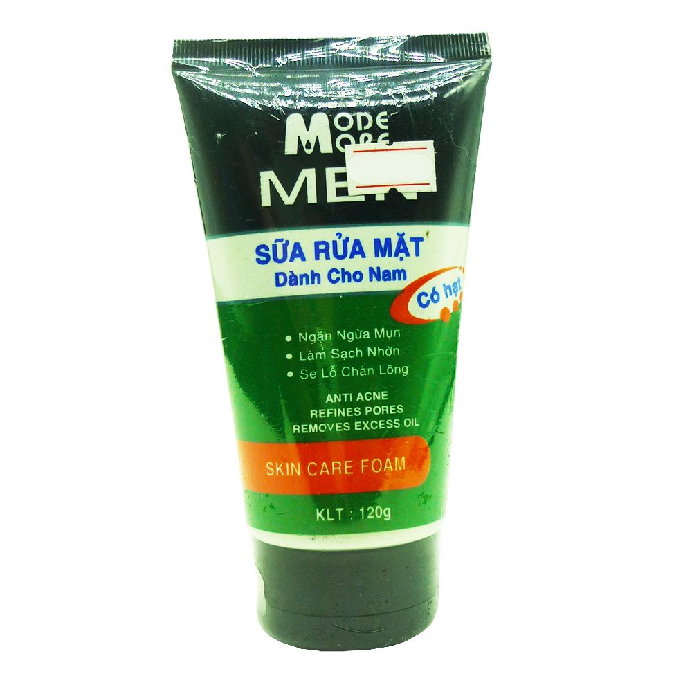  Sữa Rửa Mặt Mode More Men Ngăn Ngừa Mụn Sạch Nhờn Se Lê Chân Lông 120g 