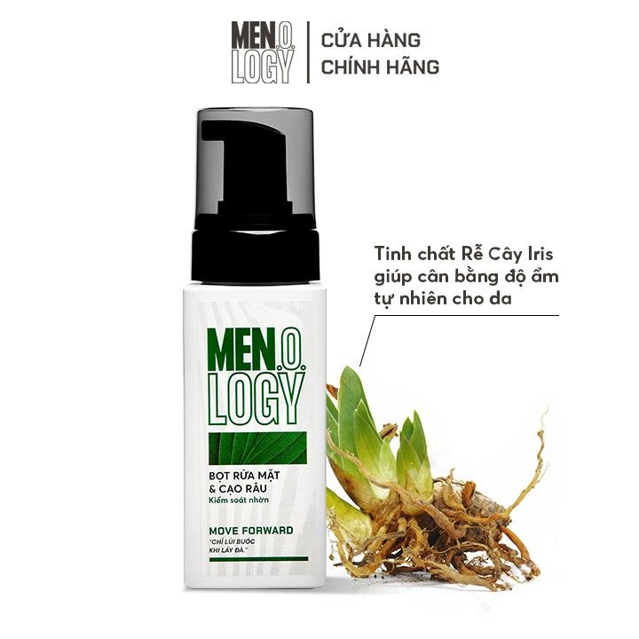  Bọt Rửa Mặt & Cạo Râu Kiểm Soát Nhờn -  100ml - Men.O.Logy 