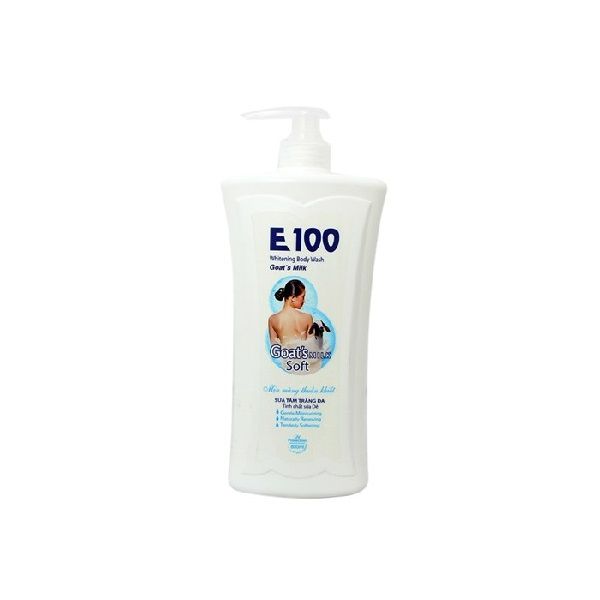  Sữa Tắm E100 Whitening Body Wash Tinh Chất Sữa Dê Sữa Tắm Trắng Da 800ml 