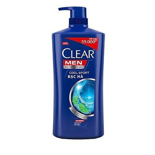  CLEAR men dầu gội mát lạnh Bạc Hà 630g/8 chai 