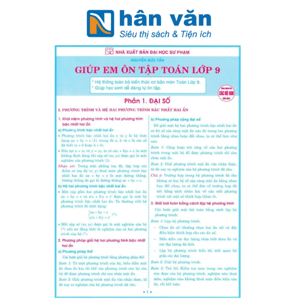  Giúp Em Ôn Tập Toán 9 (Dùng Chung Cho Các Bộ SGK Hiện Hành) 