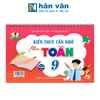  Kiến Thức Cần Nhớ Toán 9 (Dùng Chung Các Bộ SGK Hiện Hành) 