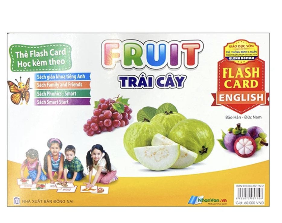 Thẻ Flash Card Tiếng Anh - Fruit (Trái Cây) - Tái Bản 2023 (NXB Đồng Nai)