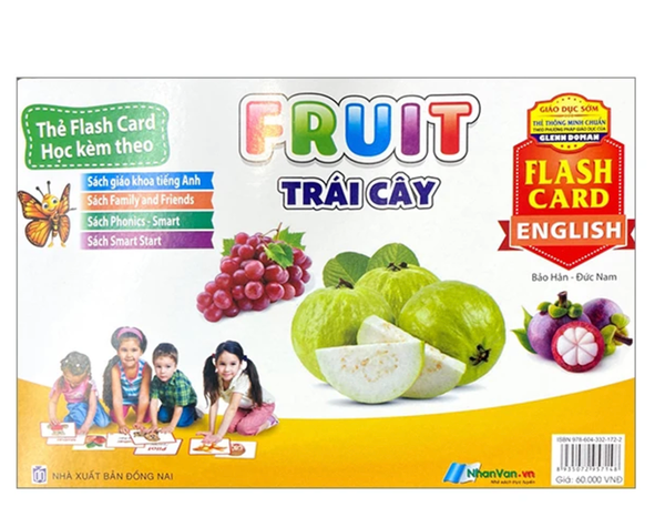  Thẻ Flash Card Tiếng Anh - Fruit (Trái Cây) - Tái Bản 2023 (NXB Đồng Nai) 
