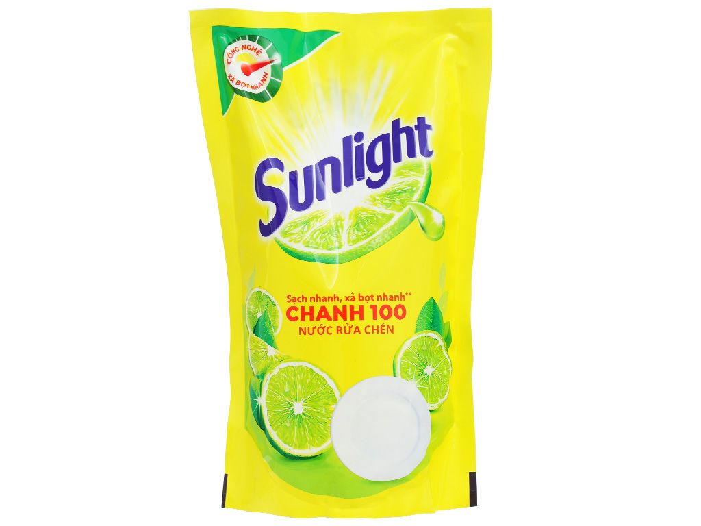  Sunlight nước rửa chén chanh túi 750g 