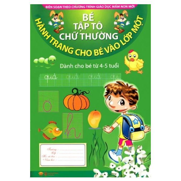  Hành Trang Cho Bé Vào Lớp Một - Bé Tập Tô Chữ Thường 