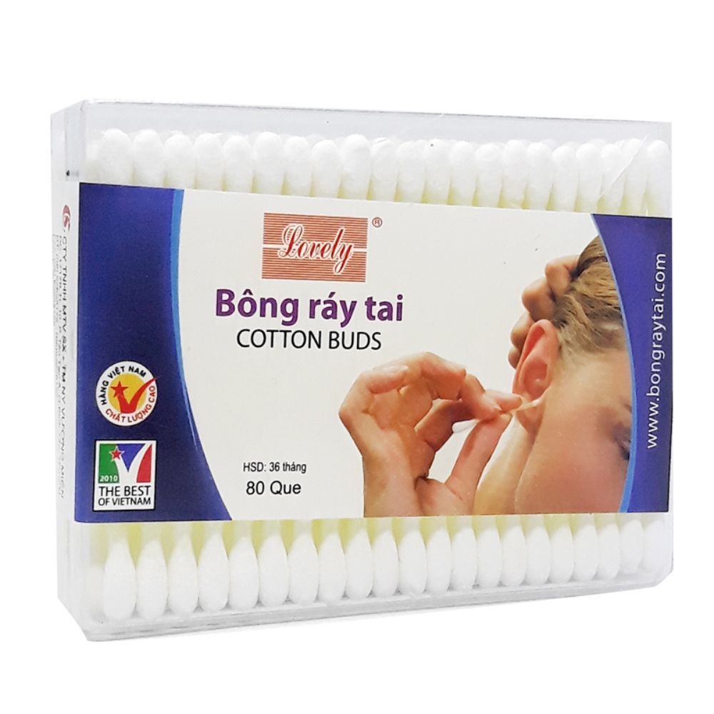  Bông Ráy Tai Lovely Cotton Buds 80 Que 