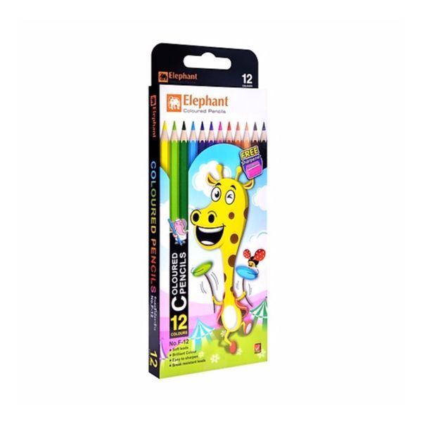 Bút Chì 12 Màu Elephant F-12