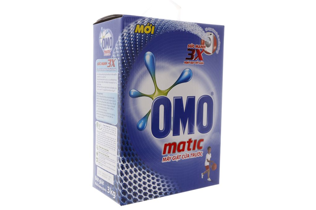  Bột Giặt Omo Matic Cho Máy Giặt Cửa Trước (3kg) 