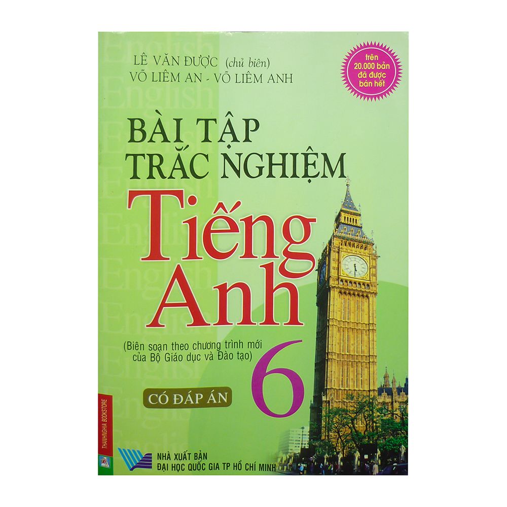  Bài Tập Trắc Nghiệm Tiếng Anh 6 (Có Đáp Án) 