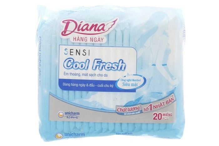  Băng Vệ Sinh Hàng Ngày Diana Sensi Cool Fresh (20 miếng) 