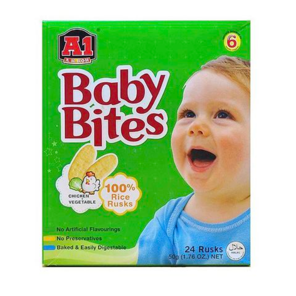  Bánh Gạo Ăn Dặm Baby Bites Vị Rau Củ A1 