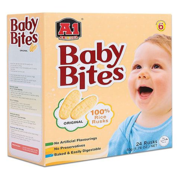  Bánh Gạo Ăn Dặm Baby Bites Vị Truyền Thống A1 (50g) 