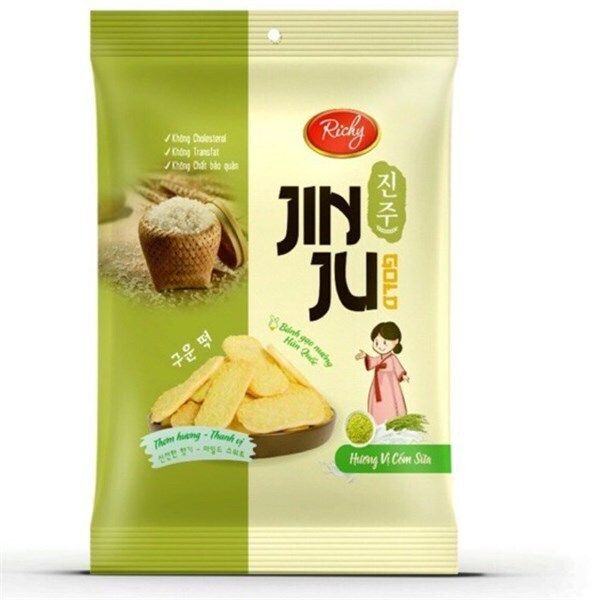 Bánh Gạo Jinju Vị Cốm Sữa 145g