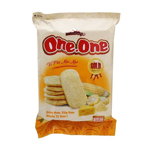  Bánh Gạo One One Gold Vị Phô Mai Ngô 118g 