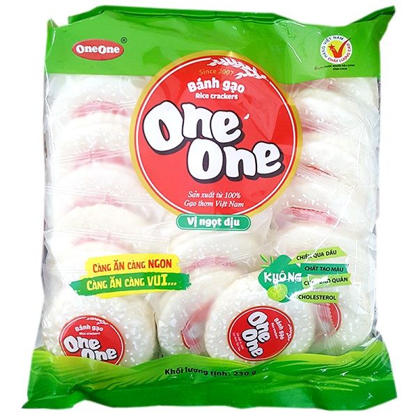  Bánh Gạo One One Vị Ngọt Dịu 230g 