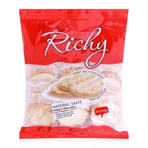  Bánh Gạo Vị Ngọt Richy Hương Vị Thiên Nhiên 225g 