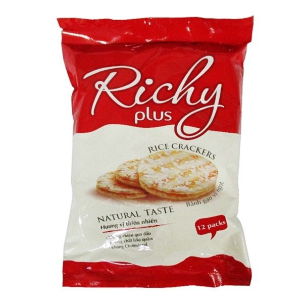  Bánh Gạo Vị Ngọt Richy Plus Hương Vị Thiên Nhiên 135g 