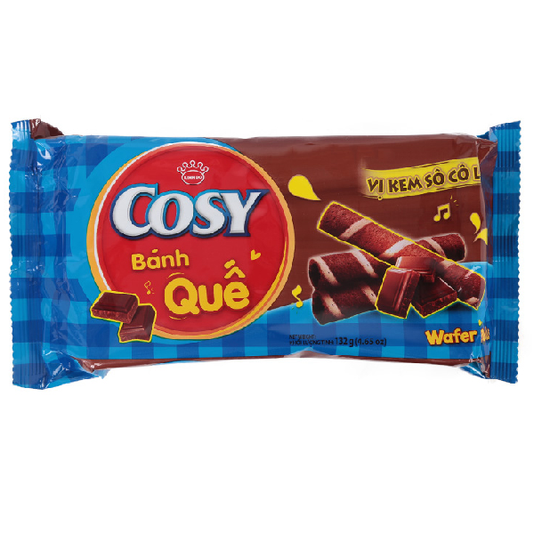  Bánh Quế Cosy Vị Kem Socola 132g 