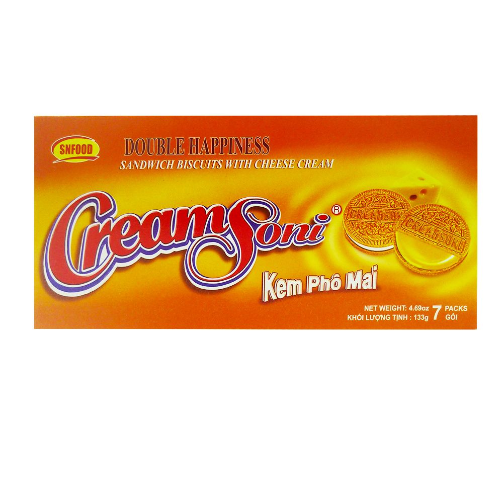  Bánh Quy Kem Phô Mai Cream Soni (133g) 