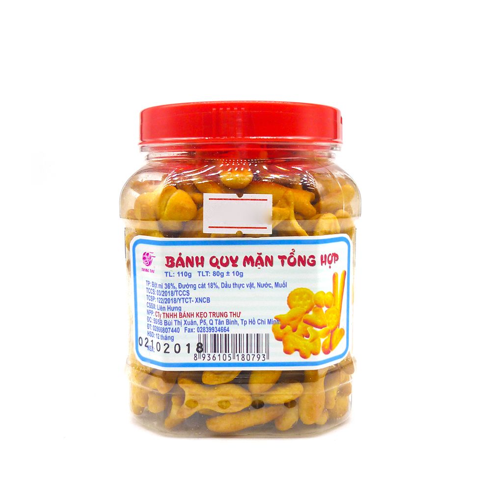  Bánh Quy Mặn Tổng Hợp (110g) 