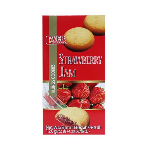  Bánh Ever hộp nhân mứt dâu 120gr 