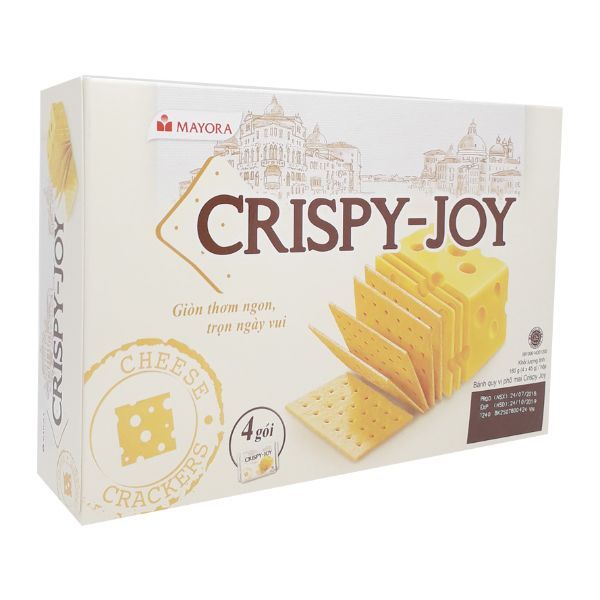  Bánh Quy Vị Phô Mai Crispy Joy (180g) 