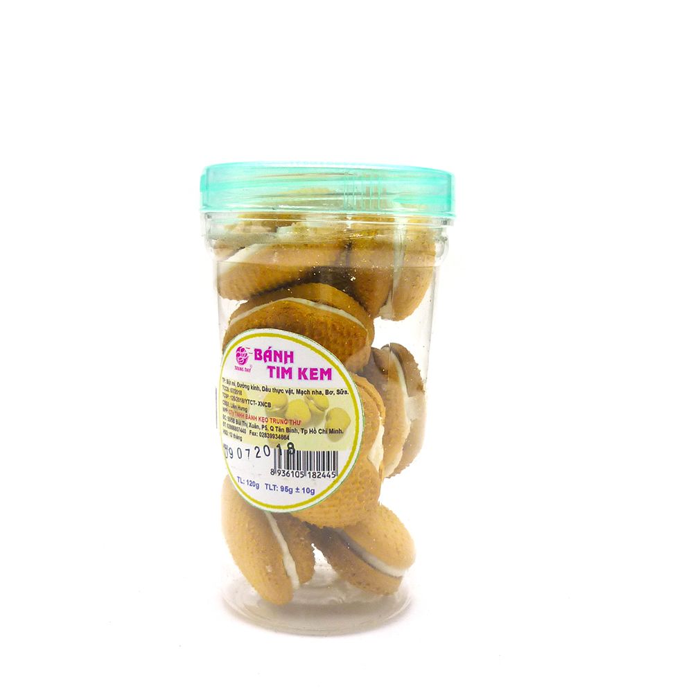  Bánh Tim Kem Trung Thư Hộp 120g 