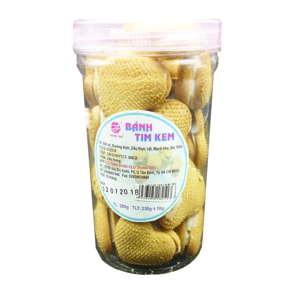  Bánh Tim Kem Trung Thư (Hộp 280g) 