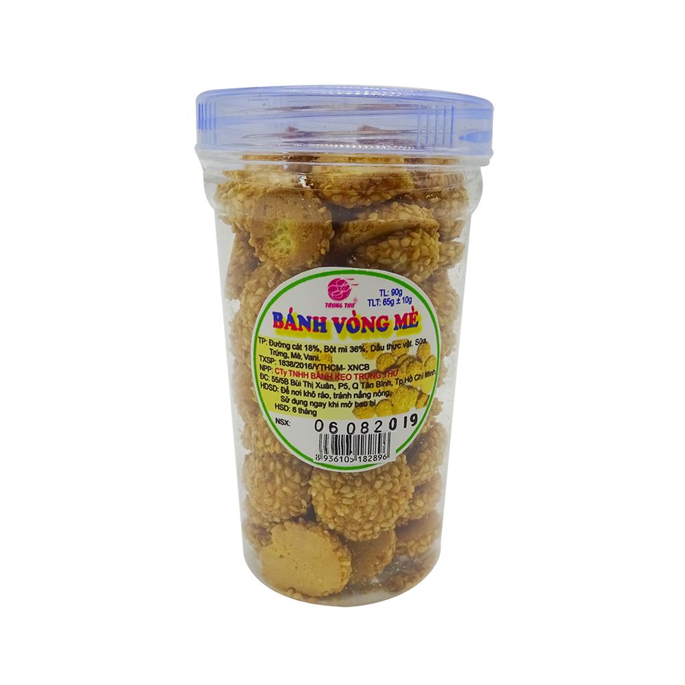  Bánh Vòng Mè Trung Thư (90g) 