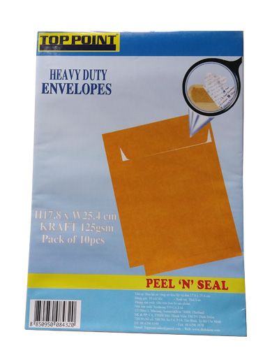 Bao Hồ Sơ Vàng Có Keo 17.8 x 25.4 cm