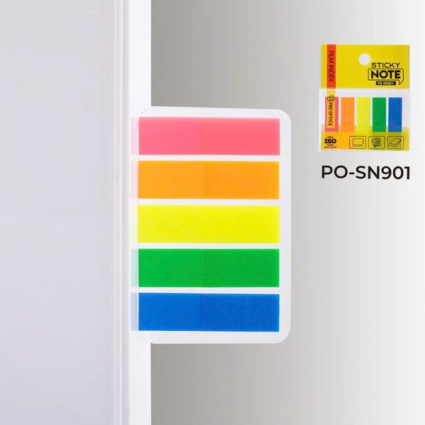  Phân Trang Nhựa 5 Màu Pro Office PO-SN901 