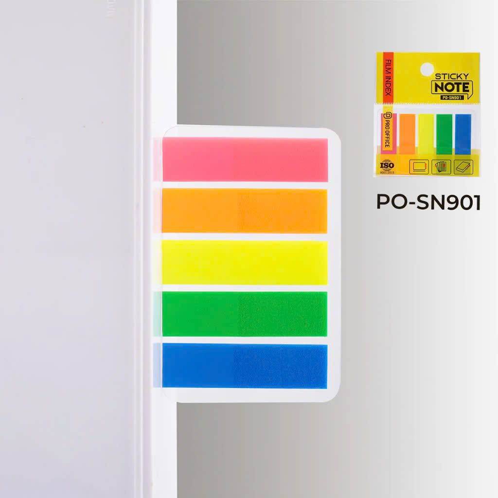  Phân Trang Nhựa 5 Màu Pro Office PO-SN901 