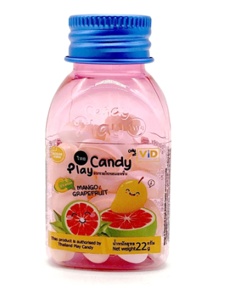  Kẹo Thơm Miệng Play Candy Vị Xoài Bưởi 22g 