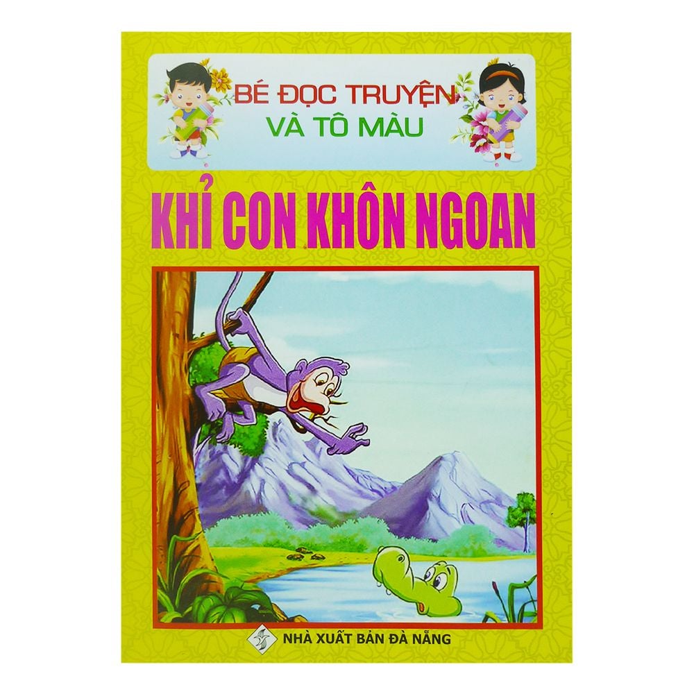  Bé Đọc Truyện Và Tô Màu - Khỉ Con Khôn Ngoan 