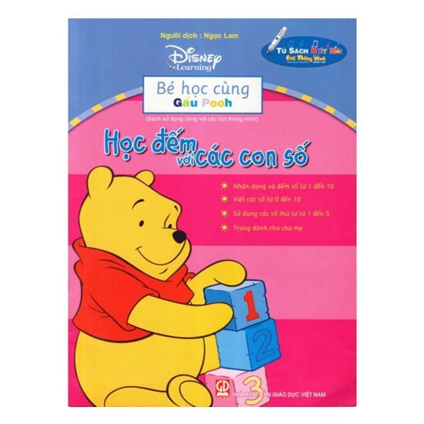 Bé Học Cùng Gấu Pooh - Học Đếm Với Các Con Số - Kèm File Âm Thanh