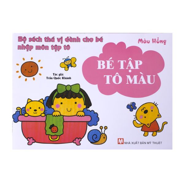  Bé Tập Tô Màu - Màu Hồng 