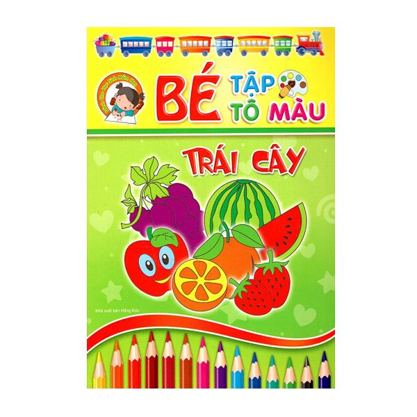  Bé Tập Tô Màu - Trái Cây 
