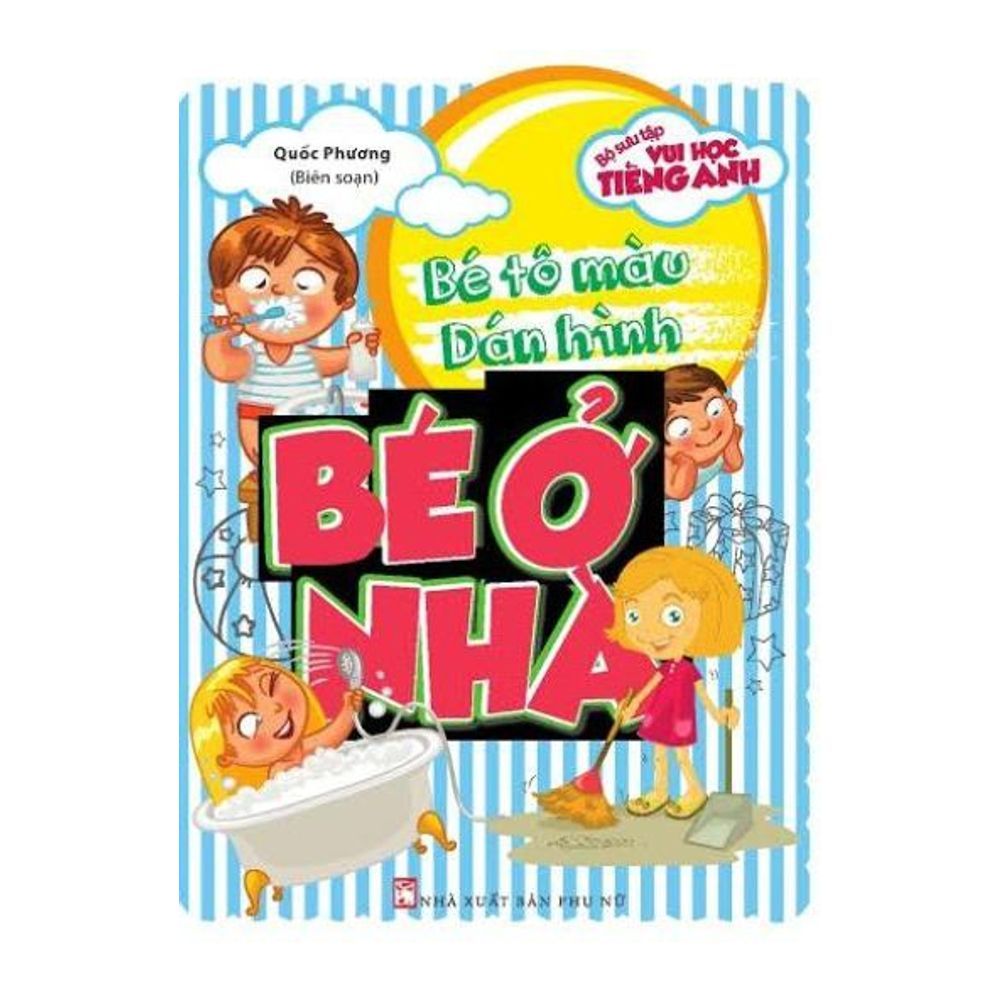  Bé Tô Màu Dán Hình - Bé Ở Nhà 