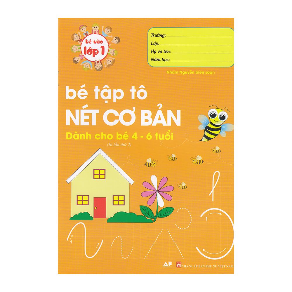  Bé Vào Lớp 1 - Bé Tập Tô Nét Cơ Bản - Dành Cho Bé 4 -6 Tuổi 