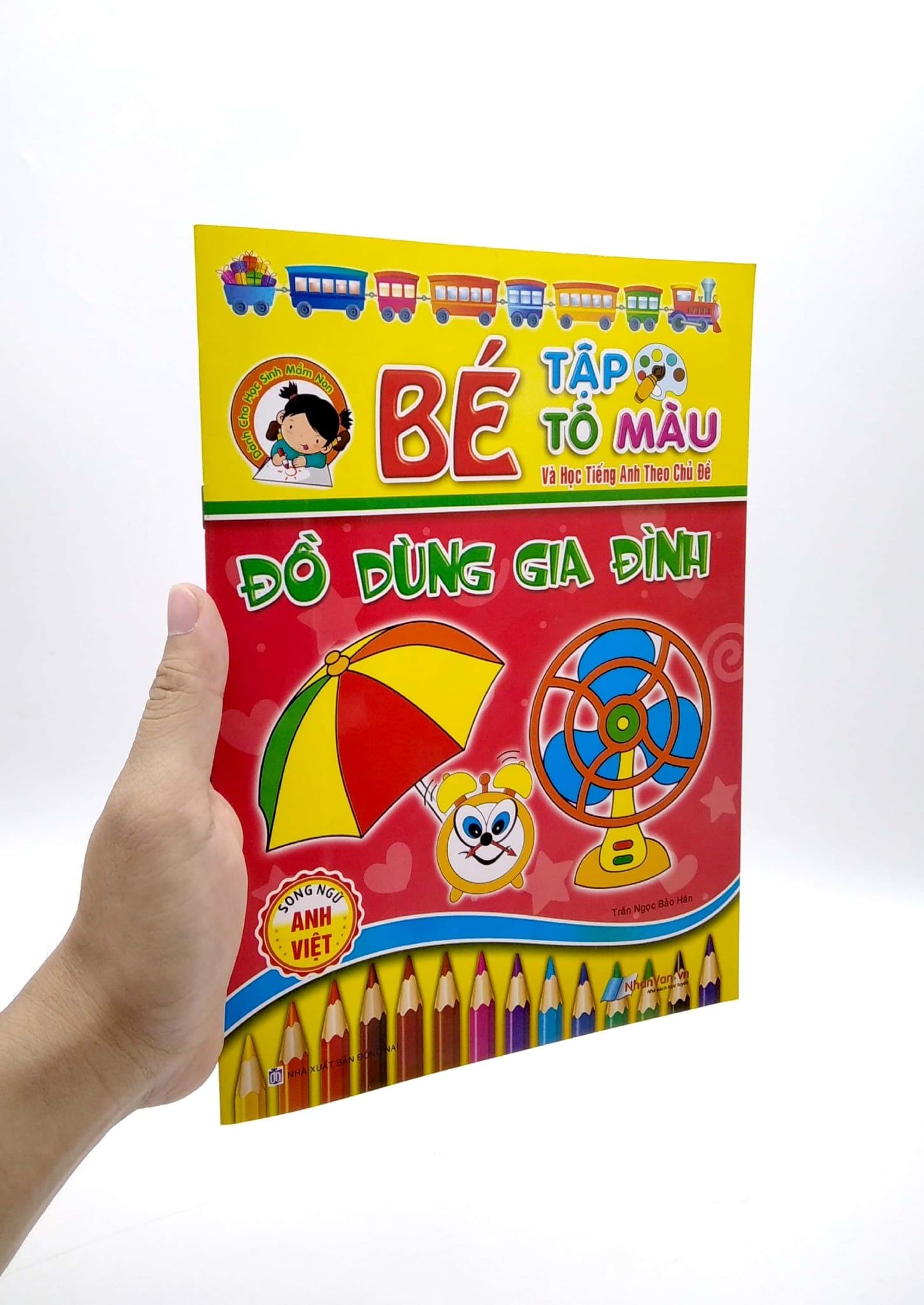  Bé Tập Tô Màu Và Học Tiếng Anh Theo Chủ Đề - Đồ Dùng Gia Đình 