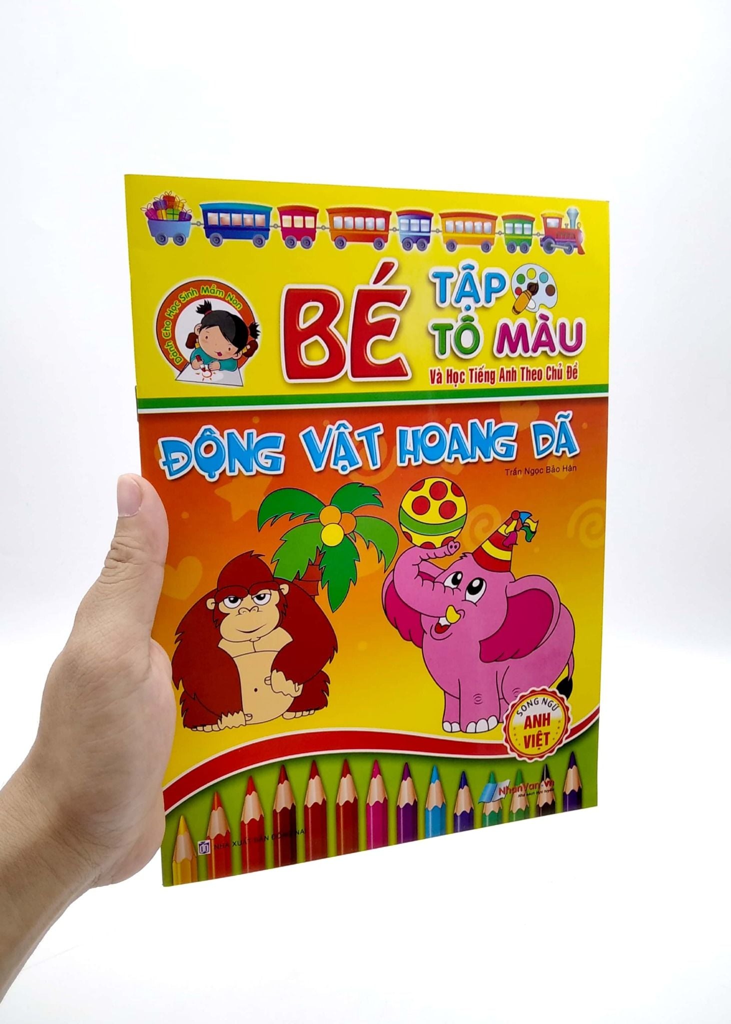  Bé Tập Tô Màu Và Học Tiếng Anh Theo Chủ Đề - Động Vật Hoang Dã 
