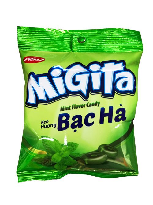  Kẹo Bibica Migita Bạc Hà - 70g 