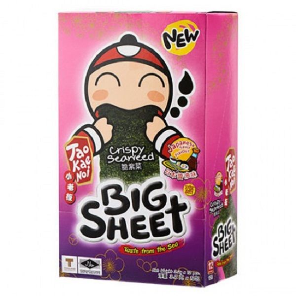 Snack Rong Biển Giòn Cậu Chủ Taokaenoi Big Sheet Vị Sốt Nhật Bản 