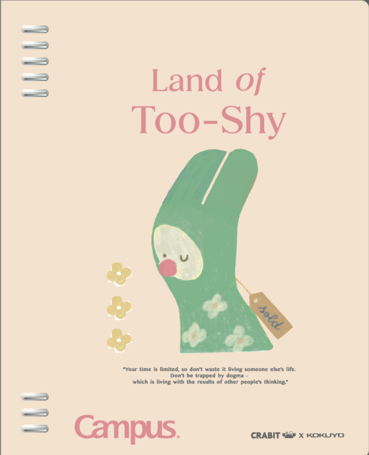  Sổ Bìa Còng 8 Lỗ B5 Land of Too Shy  BN-B5H8LTS-01 