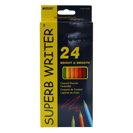 Bộ Chì Tô 24 Màu Superb Writer 4100-24CB