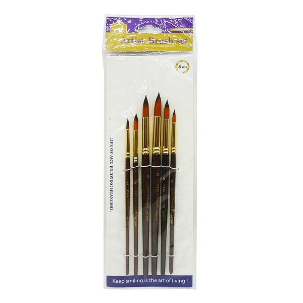 Bộ Cọ Vẽ Keep Smiling Artist Brushes Set 6120R