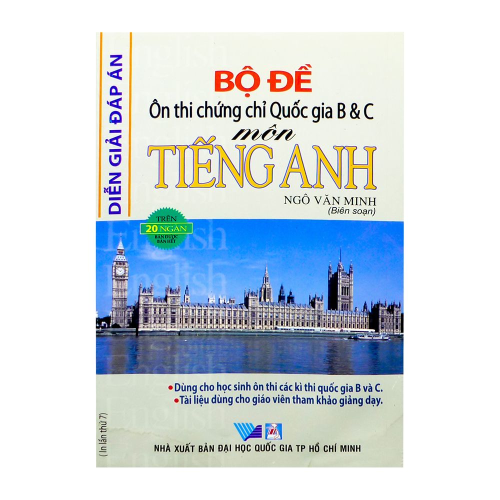  Bộ Đề Ôn Thi Chứng Chỉ Quốc Gia B Và C Môn Tiếng Anh 