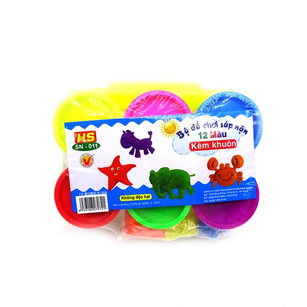 Bộ Đồ Chơi Sáp Nặn 12 Màu Kèm Khuôn